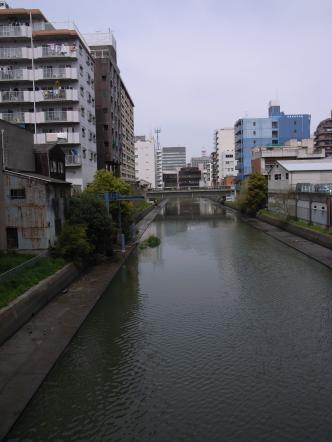 新堀川(鶉橋上)