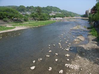 浅野川・浅野大橋上から