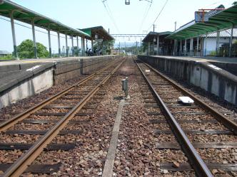 養老駅線路面から