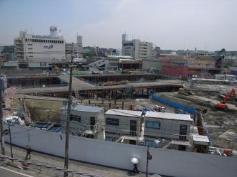 戸塚駅西口前再開発中